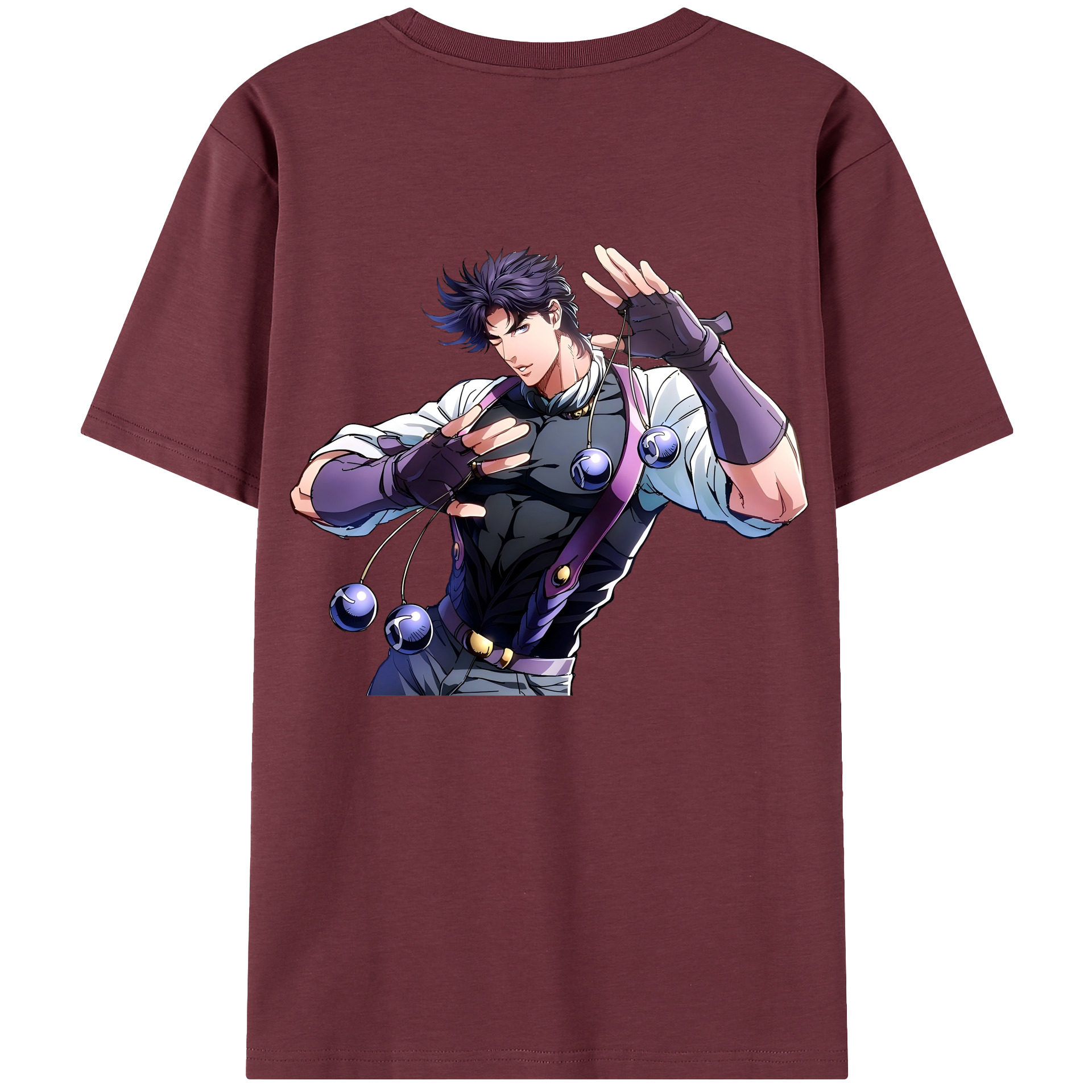 （画像用） ジョジョの奇妙な冒険 JoJo's Bizarre Adventure 綿100％半袖Tシャツ（背面プリント）